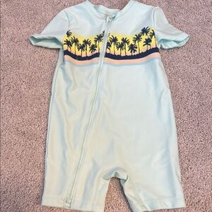 New Never Worn Oshkosh Tree Print Baby Romper
